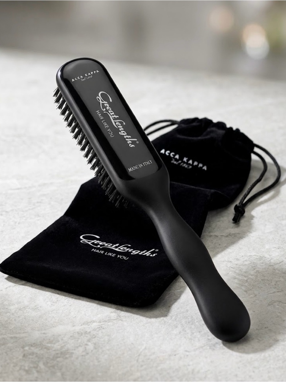 NWOT Acca Kappa x Great Lengths Extension Hair Brush - Black